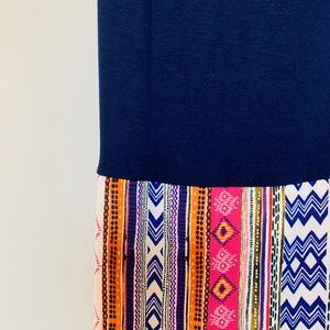Gilli Knit Navy Blue Maxi Dress